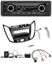 Blaupunkt Bluetooth DAB Lenkrad USB Autoradio für Ford C-Max Kuga Klavierlack sc