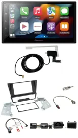 Pioneer Lenkrad USB Bluetooth DAB 2DIN Autoradio für BMW 3er E90 E91 E92 E93 PDC