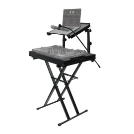 Odyssey LTBXS2MTCP Combo Dual Tier Heavy-Duty Folding Stand + Laptop Gear Shelf