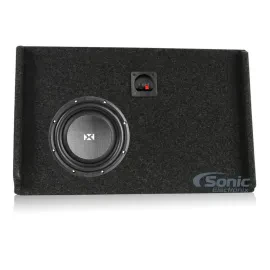 NVX SMW10D4 Shallow-Mount Sub with Box for for Chevy Silverado and GMC Sierra