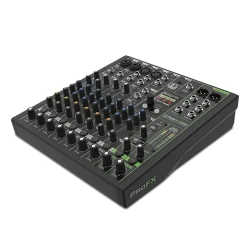 Mackie ProFX10 GO 10-Channel USB-C Rechargeable Battery-Powered Analog Mixer