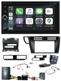 Blaupunkt USB DAB Bluetooth 2DIN TMC Lenkrad Navigation für Audi Q5 8R Infoadapt