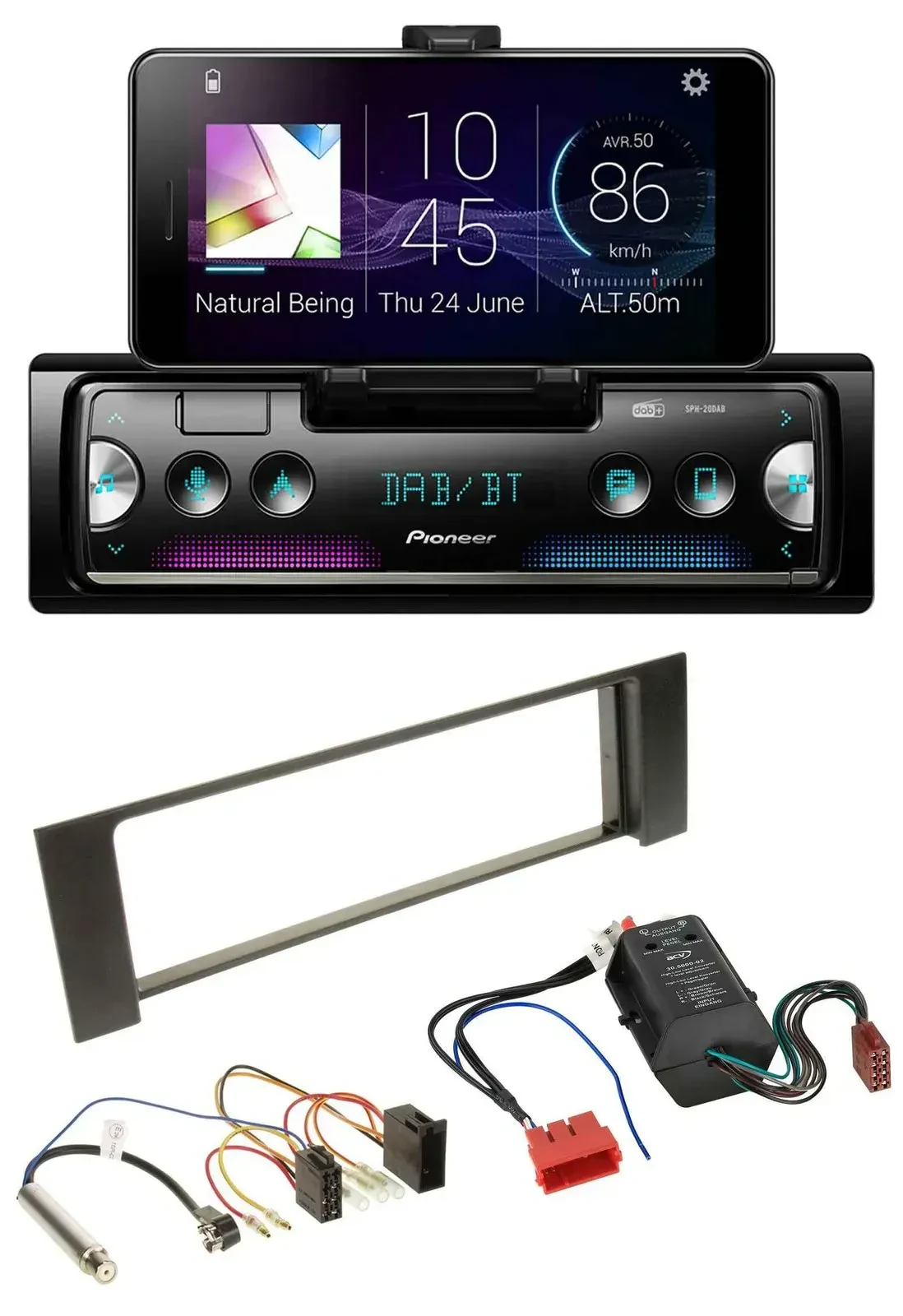 Автомагнитола Pioneer USB MP3 Bluetooth DAB для Audi A4 B6 (2000–2004), совместимая с Bose активной системой