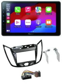 Автомагнитола Pioneer 2-DIN, Bluetooth, USB, MP3, DAB, для Ford C‑Max/Kuga, чёрный (piano black)