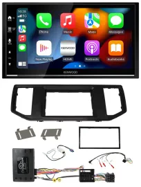 Kenwood DAB USB Bluetooth 2DIN Lenkrad Autoradio für VW Crafter MAN TGE Infoadap