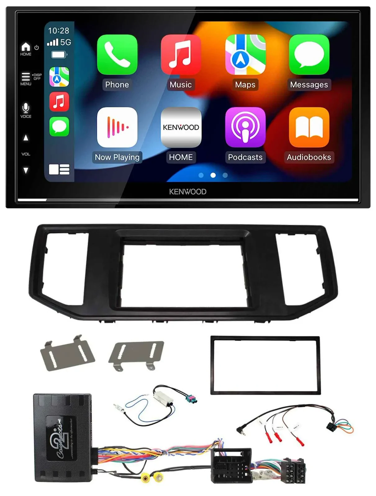 Kenwood DAB USB Bluetooth 2DIN Lenkrad Autoradio für VW Crafter MAN TGE Infoadap