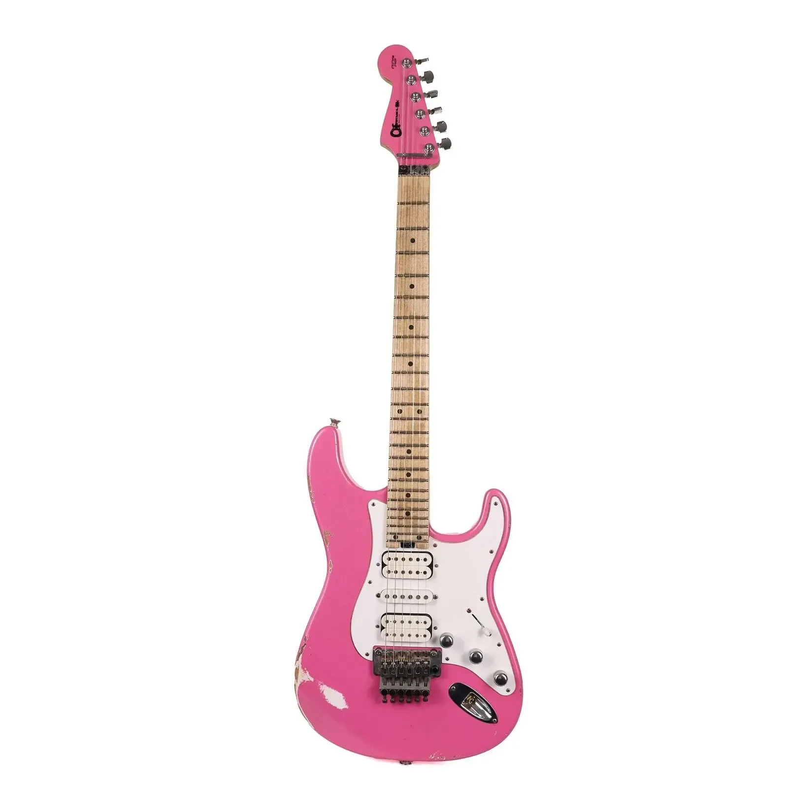 Электрогитара Charvel Custom Shop Nitro Aged 24-fret So-Cal Masterbuilt HSH Platinum Pink