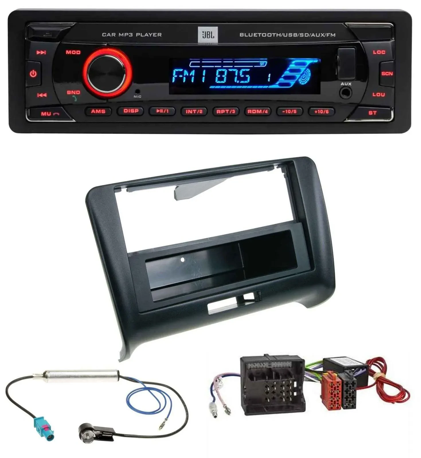 Автомагнитола для Audi TT (2006–2014) JBL Bluetooth, USB, SD, AUX, Quadlock, под активную аудиосистему