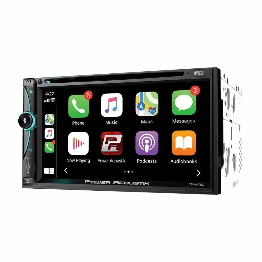 Power Acoustik CPAA-70D Double DIN 7” Touchscreen Car Stereo