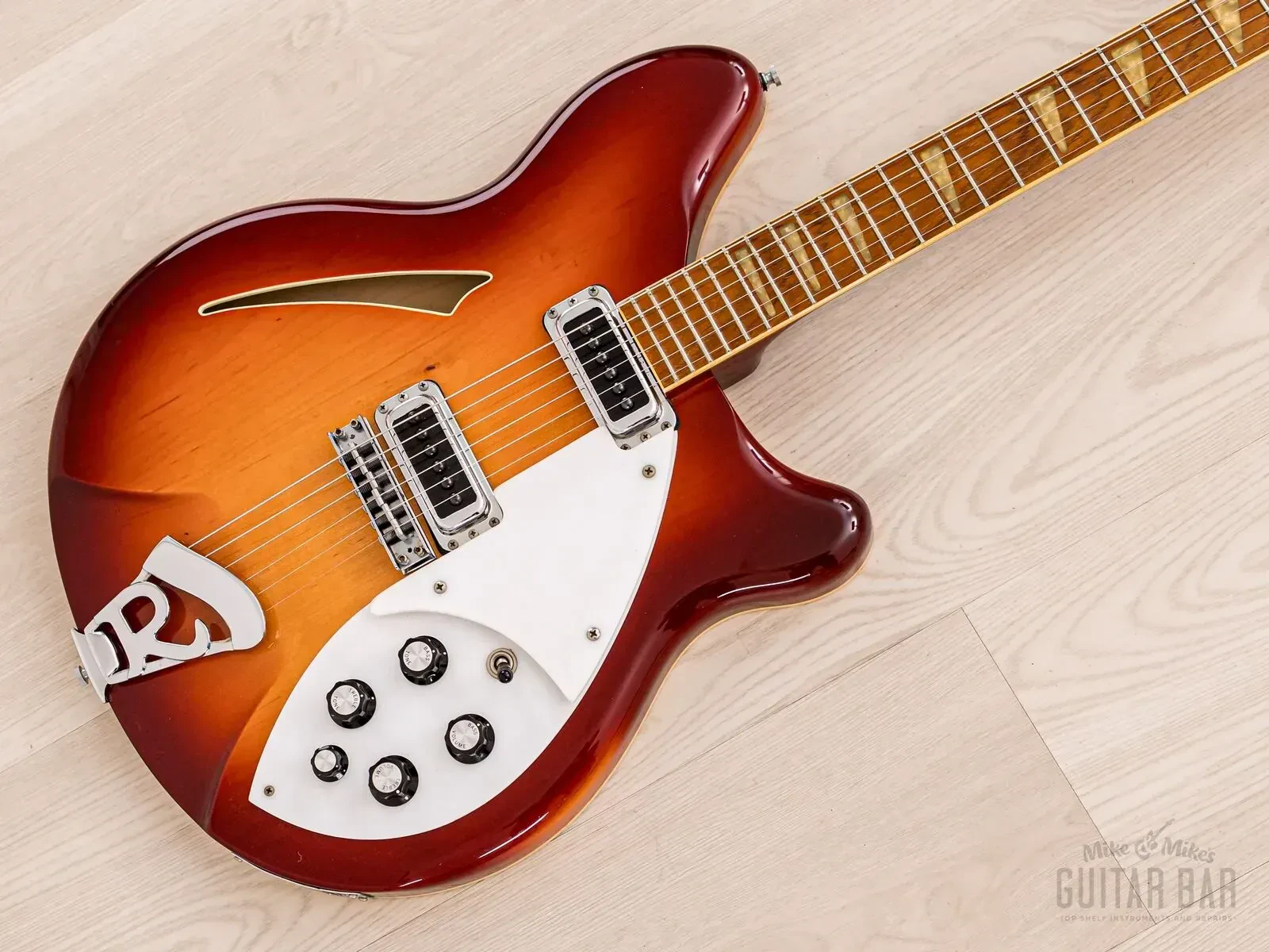 1988 Rickenbacker 360 Vintage Semi-Hollow Guitar Fireglo, Near-Mint w/ Case