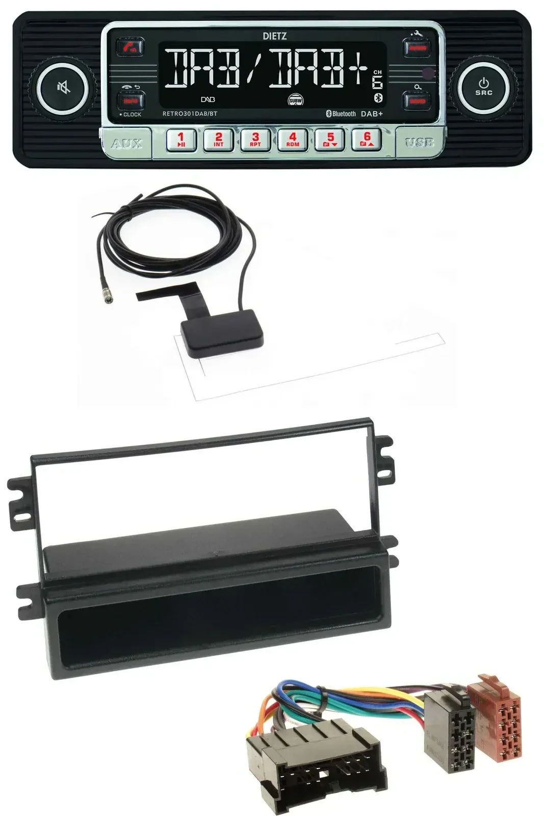 Dietz DAB Bluetooth USB MP3 Autoradio für Kia Carens II (2004-2006)