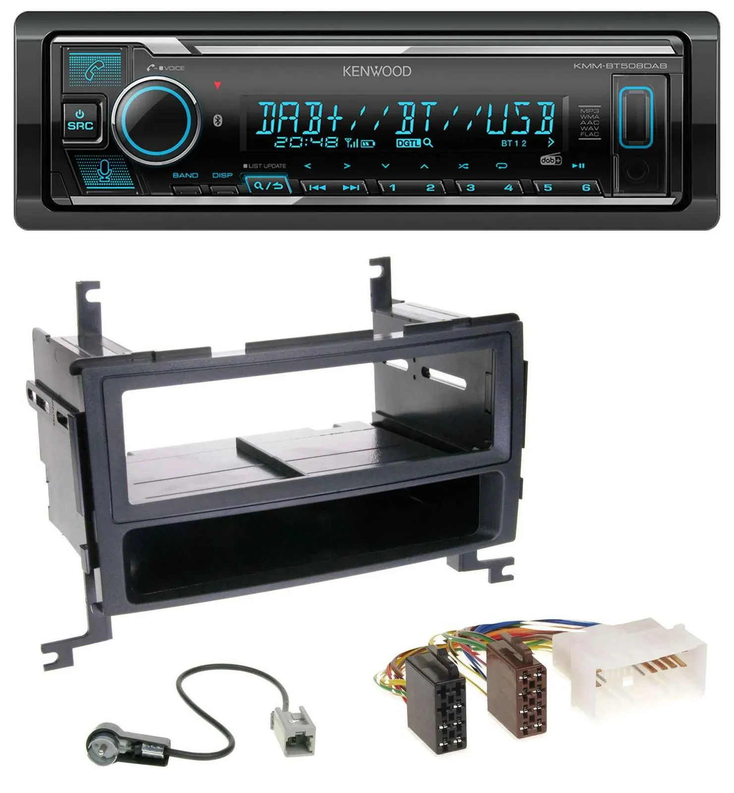 Kenwood Bluetooth MP3 DAB USB Autoradio für Hyundai Santa Fe (2007-2012)
