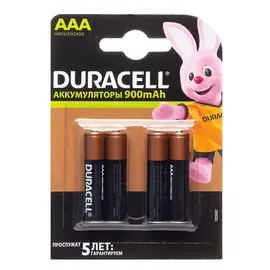 Элемент питания Duracell HR03 Ni-MH 900mAh AAA (4 штуки)