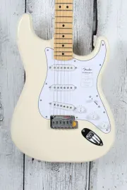 Fender Standard Stratocaster Electric Guitar Olympic White Finish