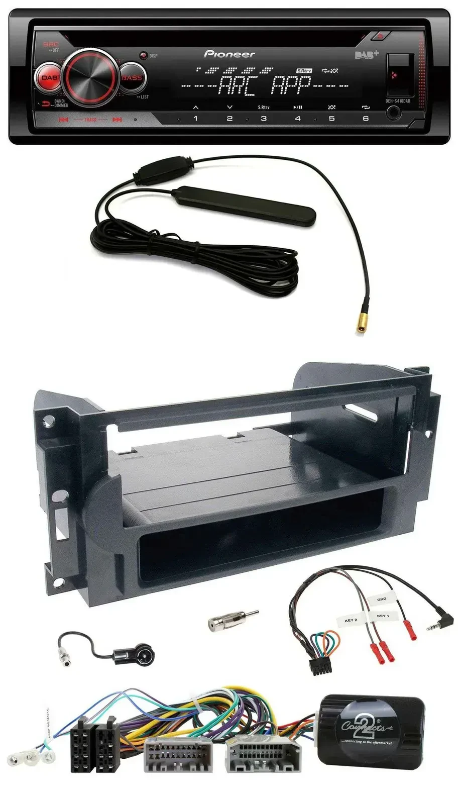 Pioneer CD USB Lenkrad DAB MP3 Autoradio für Dodge / Jeep