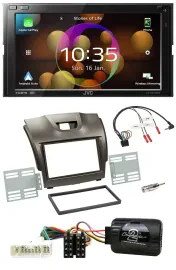 JVC DAB Lenkrad 2DIN Bluetooth USB Autoradio für Isuzu D-Max ab 2012 grau