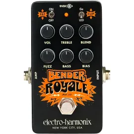 Electro-Harmonix Bender Royale Germanium Fuzz Effects Pedal - Black
