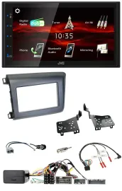 JVC USB Bluetooth Lenkrad DAB 2DIN Autoradio für Honda Civic US Modelle 2012-201