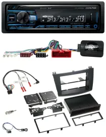 Alpine USB Bluetooth DAB Lenkrad Autoradio für Mazda 3 2009-2013 Can-Bus