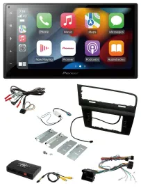 Pioneer DAB Bluetooth 2DIN USB Lenkrad Autoradio für VW Golf VII 7 2012-2018 Inf