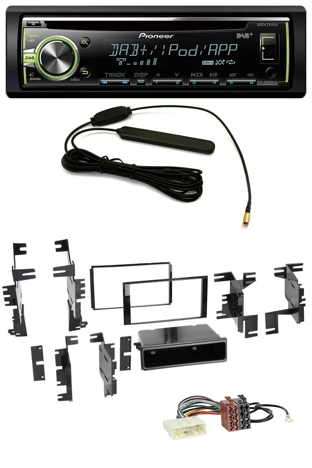 Автомагнитола Pioneer MP3 USB CD DAB AUX для Nissan Cube (с 2009), Frontier (с 2013), Juke