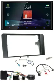 JVC USB Bluetooth 2DIN DAB Lenkrad Autoradio für Audi A3 8P 03-12 Bose Aktivsyst