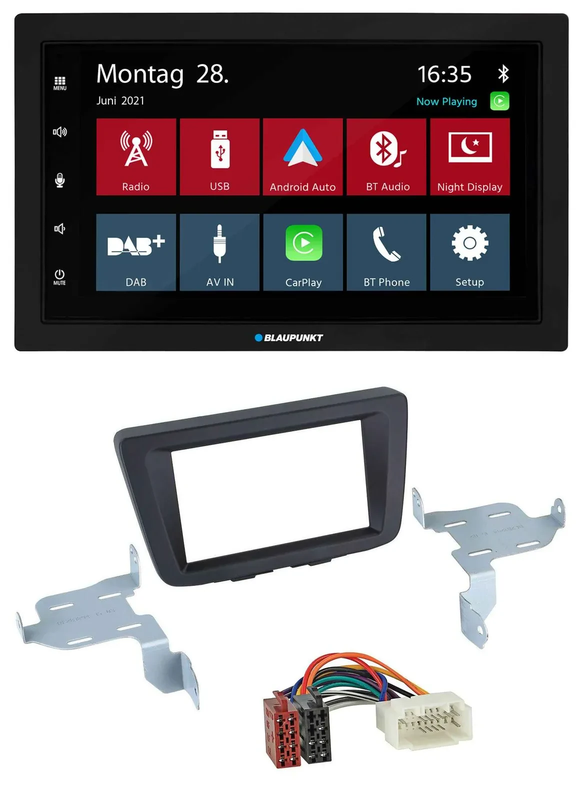Blaupunkt MP3 Bluetooth DAB 2DIN USB Autoradio für Suzuki Baleno EW ab 2016