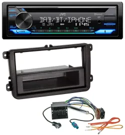 Автомагнитола для Seat Alhambra (с 2010), Leon (2009–2012), Toledo JVC Bluetooth MP3 USB DAB CD