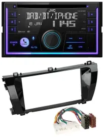 JVC MP3 USB 2DIN DAB Bluetooth CD Autoradio für Toyota Corolla (ab 2014)