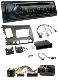 Автомагнитола для Honda Civic Hybrid 2006–2010 Kenwood Bluetooth, USB, CD, DAB, с управлением с руля