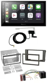 Автомагнитола для Iveco Daily 2006–2014 Pioneer 2DIN USB, Bluetooth, DAB, MP3 темно-серая