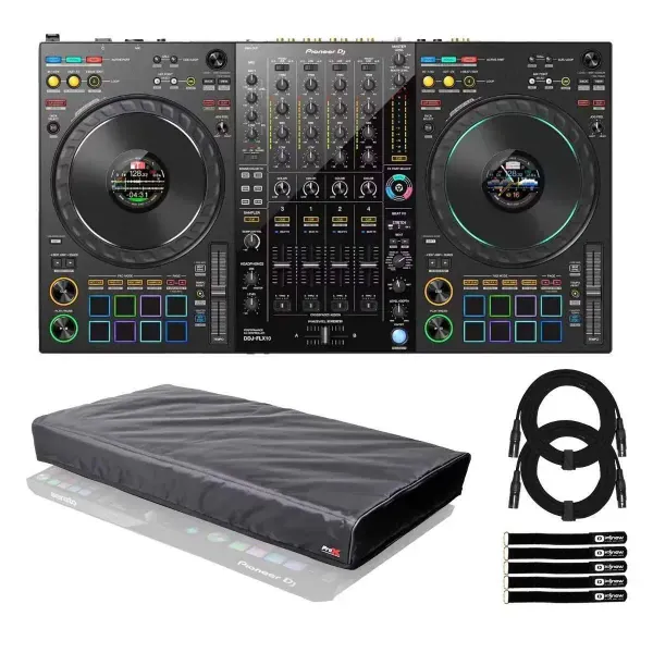 DJ-контроллер с джогом Pioneer DJ DDJ-FLX10 с аксессуарами