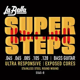 Комплект струн для 5-струнной бас-гитары La Bella SS45-B Super Steps