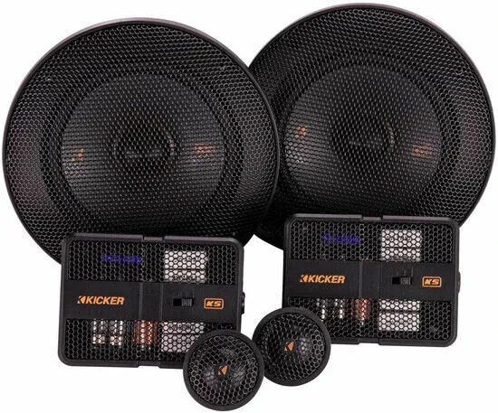 Kicker 51KSS504 200W RMS 5.25" 2-way 4-ohm Component Speaker System
