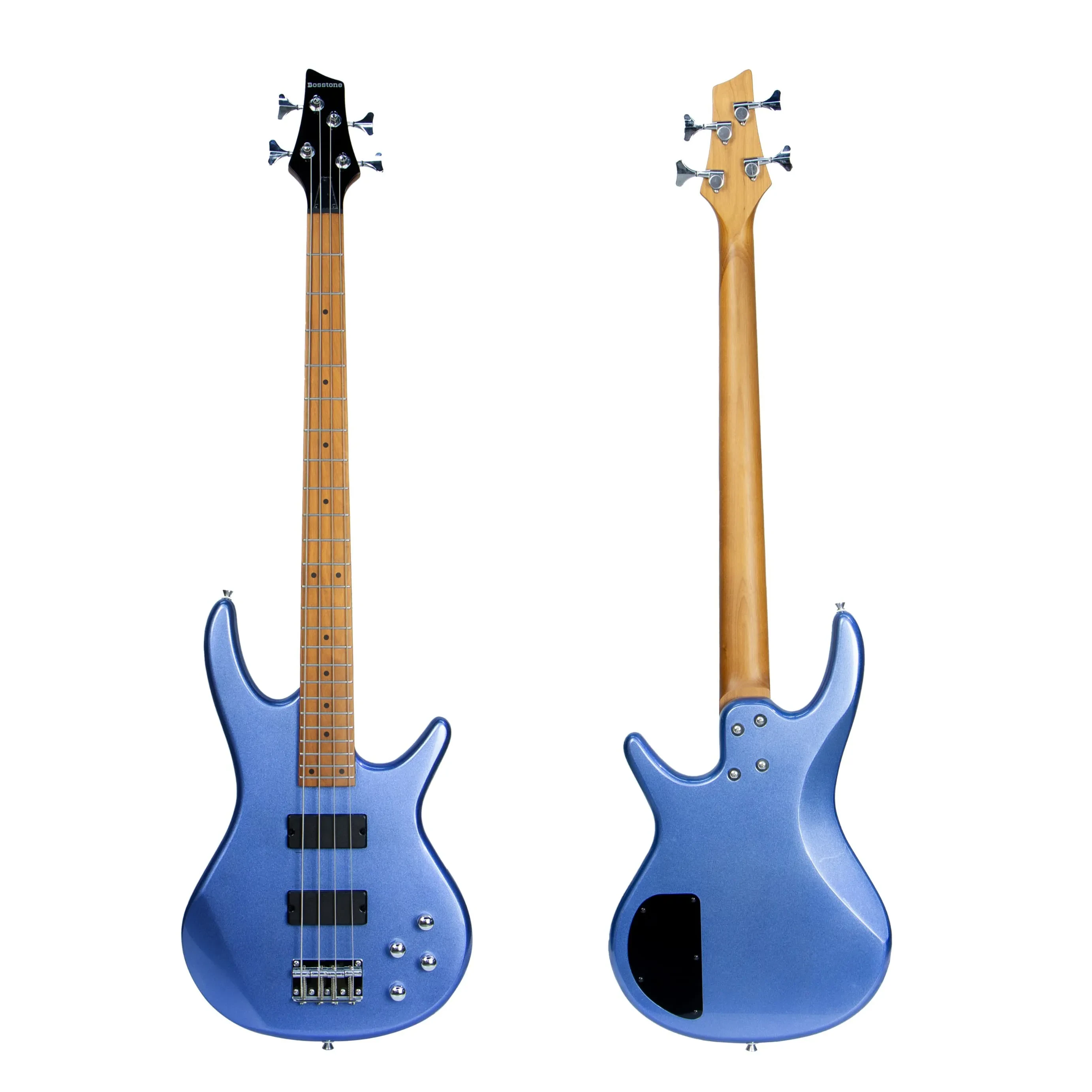 Бас-гитара Bosstone BGP-4 V.2 MBL (2025) 4-струнная, цвет синий