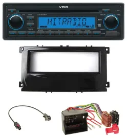 VDO AUX MP3 1DIN CD USB Autoradio für Ford C-Max Galaxy Focus ab 2007 glänzend s