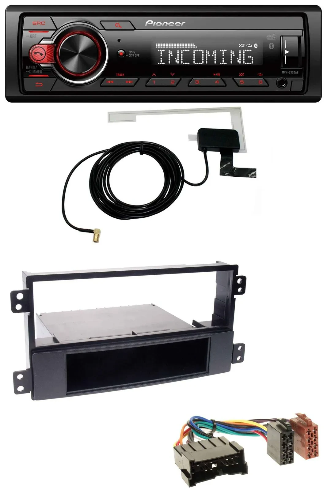 Pioneer USB MP3 DAB Bluetooth Autoradio für Hyundai Sonata NF 02-05 schwarz
