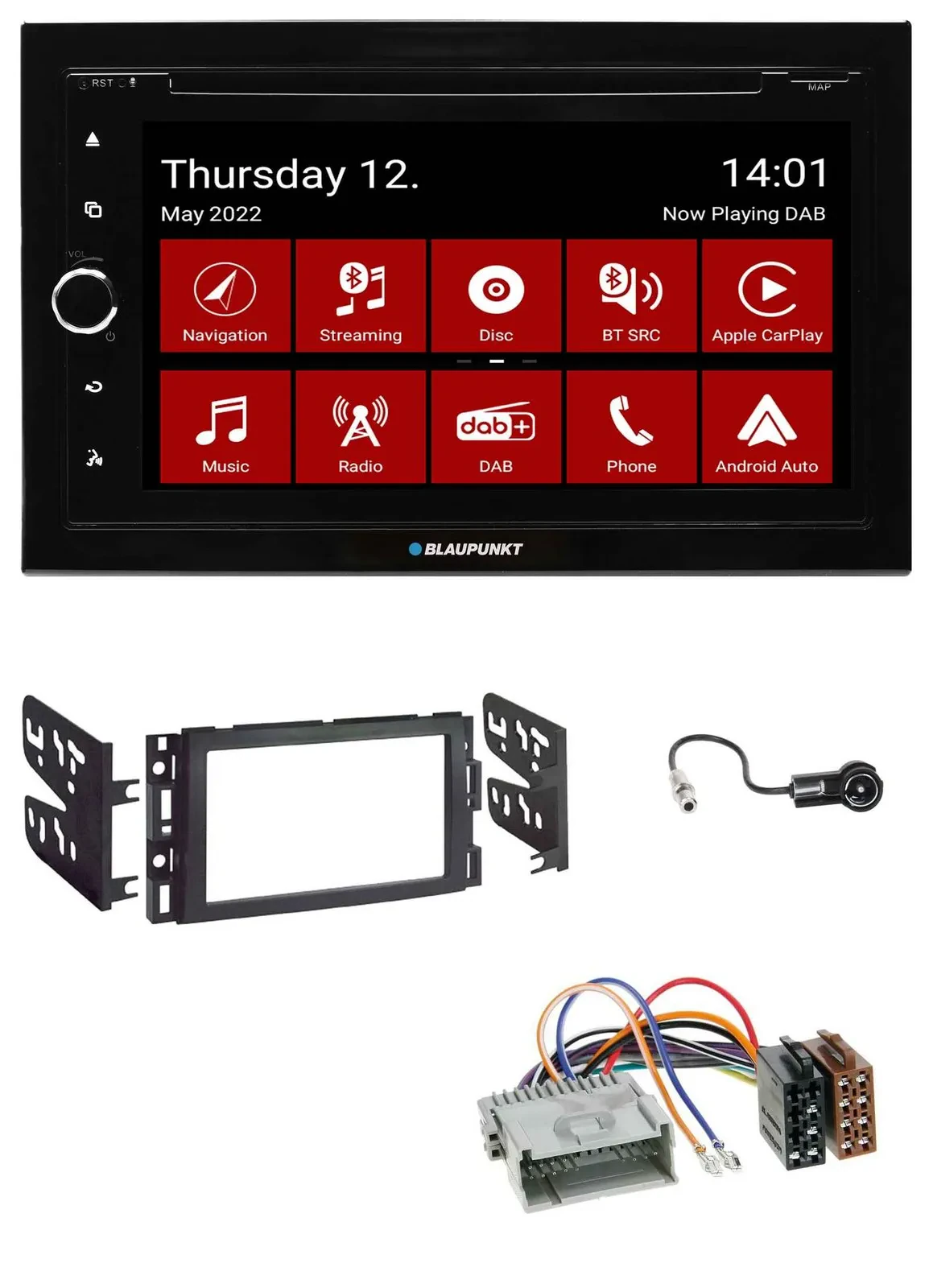 Blaupunkt MP3 DVD Bluetooth DAB 2DIN USB Autoradio für Buick Enclave 2008-2012 L