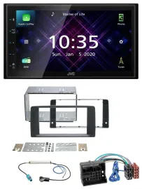 JVC DAB 2DIN MP3 Bluetooth USB Autoradio für MAN TGA TGX TGL TGM TGS 2017-2023