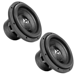 2) NVX VCW104 10" 750W RMS VC-Series Dual 4-ohm Car Audio Subwoofers