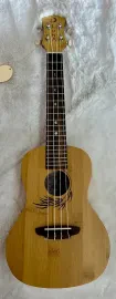Luna Guitars Luna Uke Bamboo Series Concert Size Acoustic Ukulele with Gig Bag