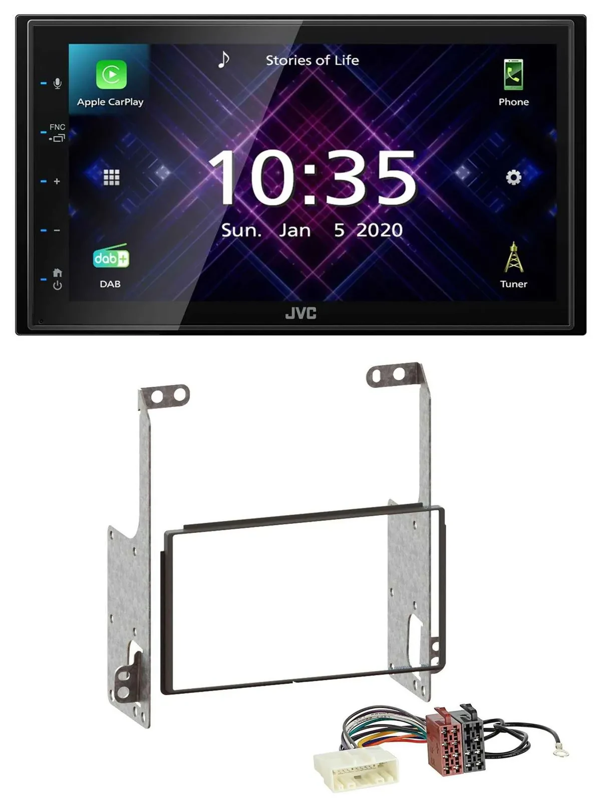 JVC DAB 2DIN MP3 Bluetooth USB Autoradio für Nissan X-Trail 2007-2014