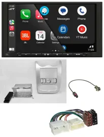 JBL USB 2DIN MP3 Bluetooth AUX Autoradio für Dacia Sandero Logan Duster ab 11 he