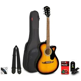 Fender Fender FA-135CE Concert Acoustic-Electric Guitar Pack Sunburst