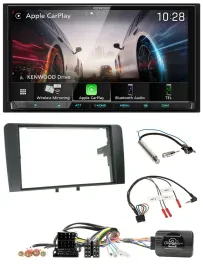 Kenwood Lenkrad 2DIN USB DAB Bluetooth Autoradio für Audi A3 Symphony ISO 8P 200