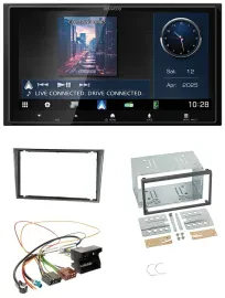 Kenwood Bluetooth 2DIN USB DAB MP3 Autoradio für Opel Corsa C Quadlock 2000-2006