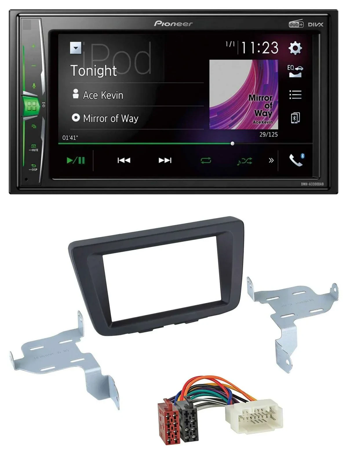 Pioneer 2DIN MP3 DAB USB Bluetooth Autoradio für Suzuki Baleno EW ab 2016