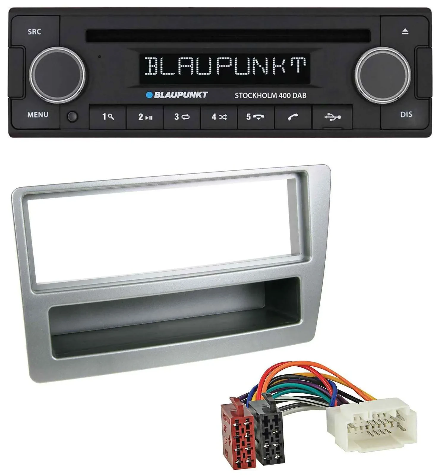 Blaupunkt MP3 Bluetooth DAB CD USB Autoradio für Honda Civic 04-06 silber autom.