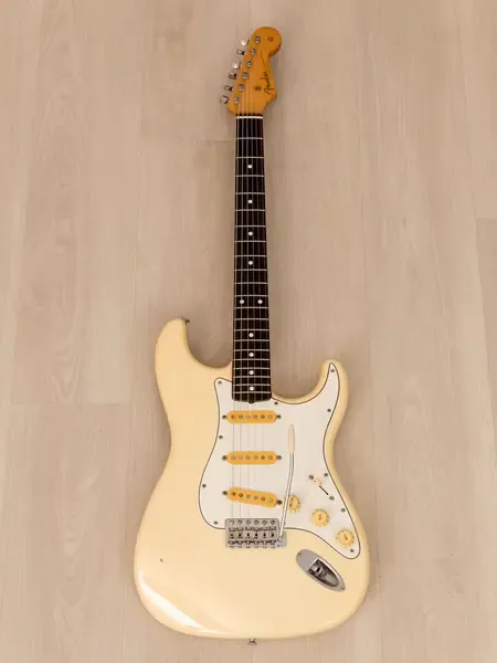 Электрогитара Fender Stratocaster 1962 Vintage Reissue ST62-55 SSS Olympic White w/gigbag Japan 1985
