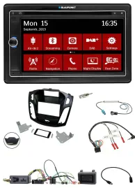 Blaupunkt TMC USB Lenkrad Bluetooth DAB 2DIN Navigation für Ford Focus 2014-2018